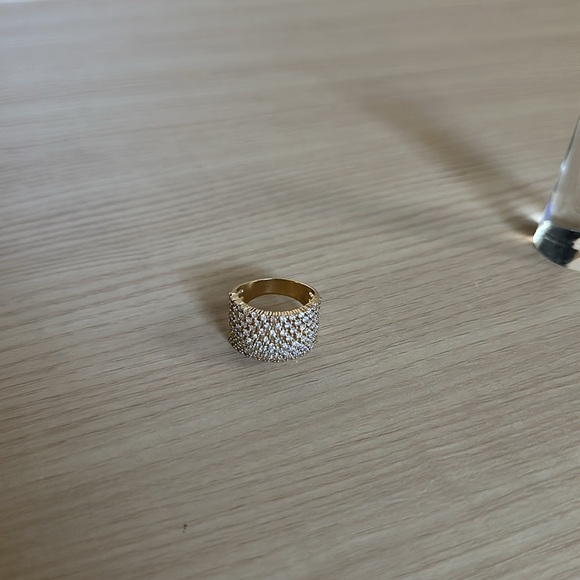 Express Gold Rhinestone Ring 8 - Picture 5 of 9